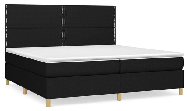 VidaXL Fekete Szövet Ágy - 200x200 cm