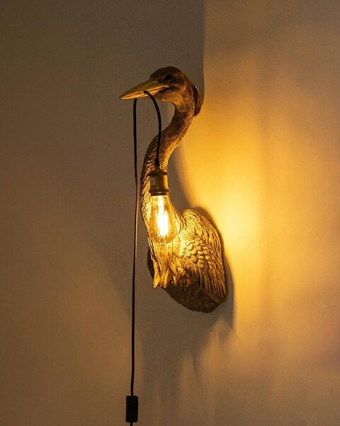 KARE Design Animal Heron Réz Gém Fali Lámpa