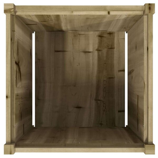 VidaXL Virágláda - Fenyőfa - 60x60x60 cm - 2 db