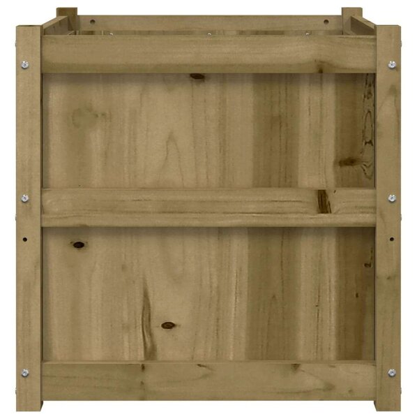 VidaXL Virágláda - Fenyőfa - 60x60x60 cm - 2 db