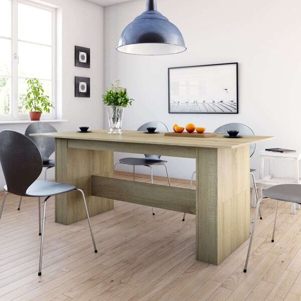 VidaXL Étkezőasztal - Sonoma Tölgy - 180x90x76 cm