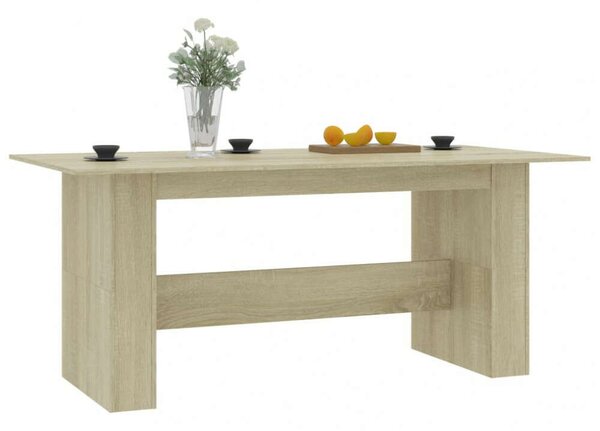 VidaXL Étkezőasztal - Sonoma Tölgy - 180x90x76 cm