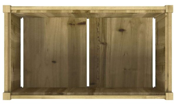VidaXL Virágláda - 2 db - 90x50x50 cm - Fenyőfa