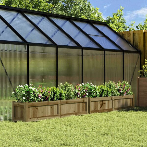 VidaXL Virágláda - Fenyőfa - 150x31x31 cm - 2 db
