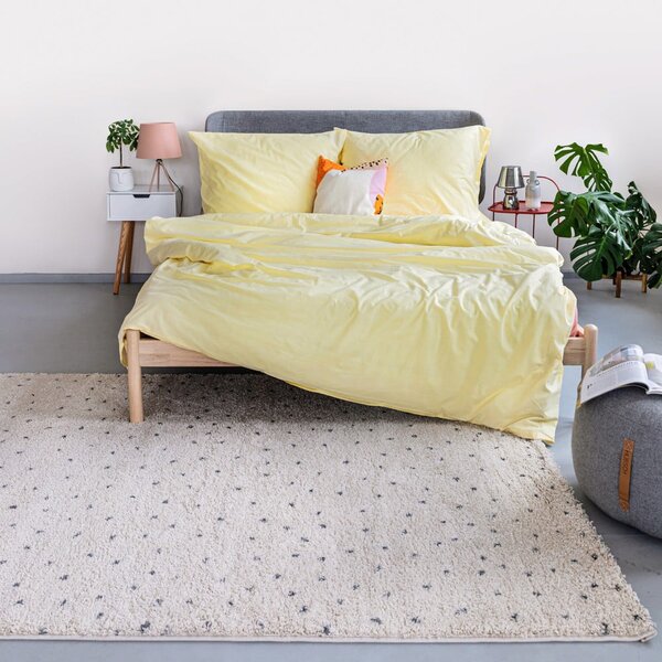 Fekete-krémszínű szőnyeg 80x150 cm Dottie Black – Universal