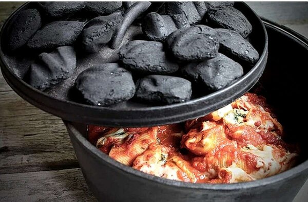 Öntöttvas BBQ Grill szett fa dobozos 6+1 részes
