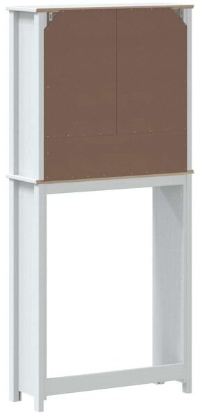 BERG fehér tömör fa mosógépszekrény 76 x 27 x 164,5 cm (358556)