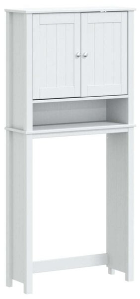 BERG fehér tömör fa mosógépszekrény 76 x 27 x 164,5 cm (358556)