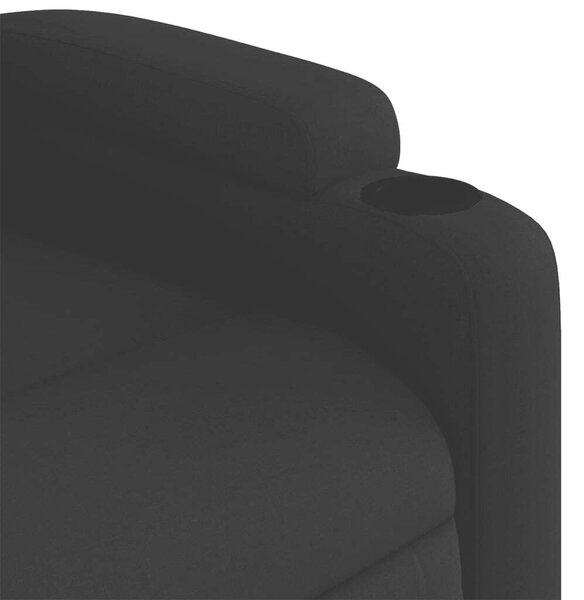 VidaXL Dönthető Fotel - Fekete Szövet - 110kg