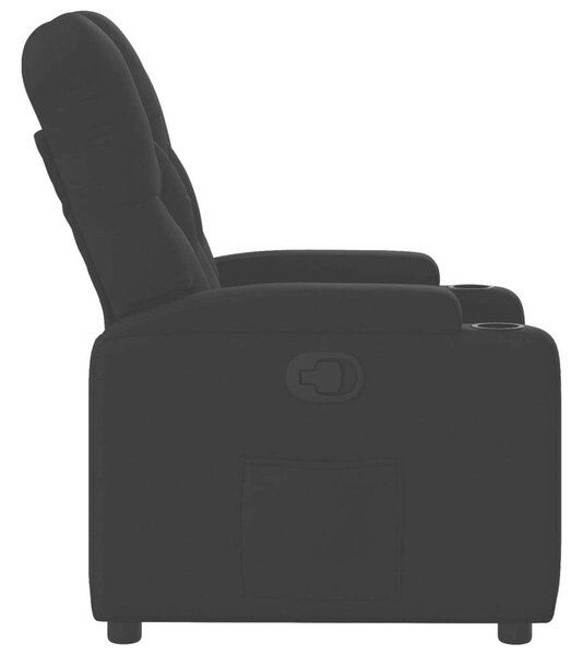VidaXL Dönthető Fotel - Fekete Szövet - 110kg
