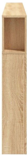 VidaXL sonoma-tölgyszínű szerelt fa LED-es fejtámla 220x18,5x103,5 cm