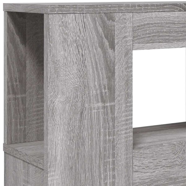 VidaXL szürke sonoma szerelt fa LED-es fejtámla 160x18,5x103,5 cm