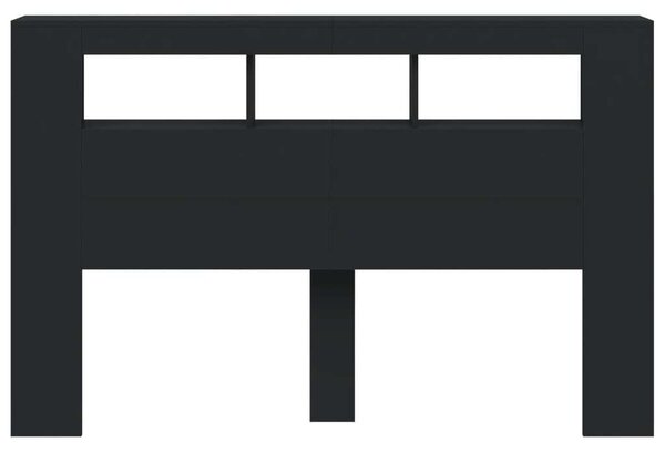 LED-es Fejtámla polcokkal - Fekete - 160cm
