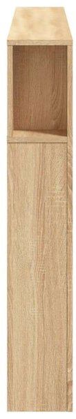 VidaXL sonoma-tölgyszínű szerelt fa LED-es fejtámla 160x18,5x103,5 cm