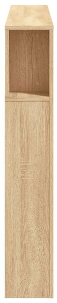 VidaXL sonoma-tölgyszínű szerelt fa LED-es fejtámla 140x18,5x103,5 cm