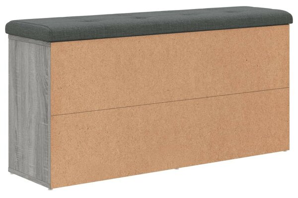 VidaXL szürke sonoma színű szerelt fa cipőtároló pad 102 x 32 x 50 cm
