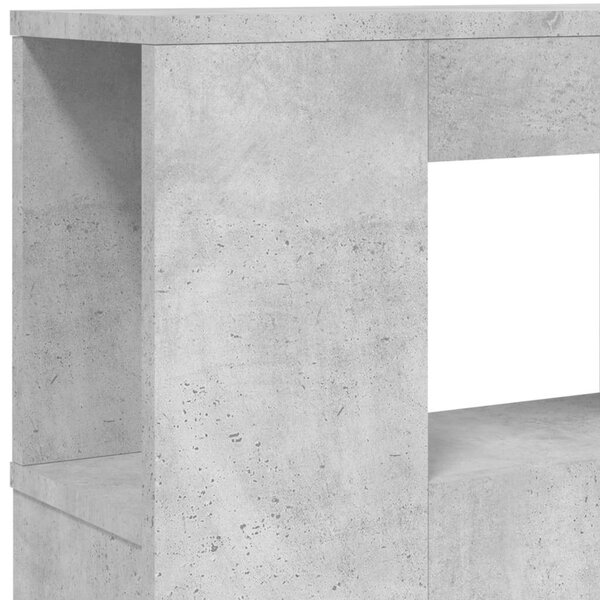 VidaXL LED Fejtámla Polcokkal - Beton Szürke - 180cm