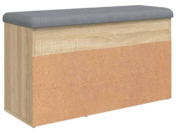 VidaXL sonoma tölgy színű szerelt fa cipőtároló pad 82 x 32 x 45,5 cm