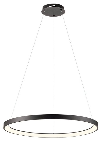 ICONIC minimál LED függőlámpa, fekete, 78 cm, 3731lm