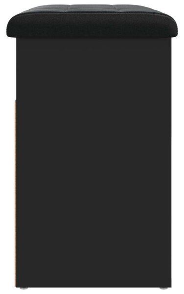 VidaXL fekete szerelt fa cipőtároló pad 62 x 32 x 50 cm