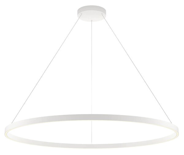 FEBE modern LED függőlámpa, matt fehér, 120cm átmérő