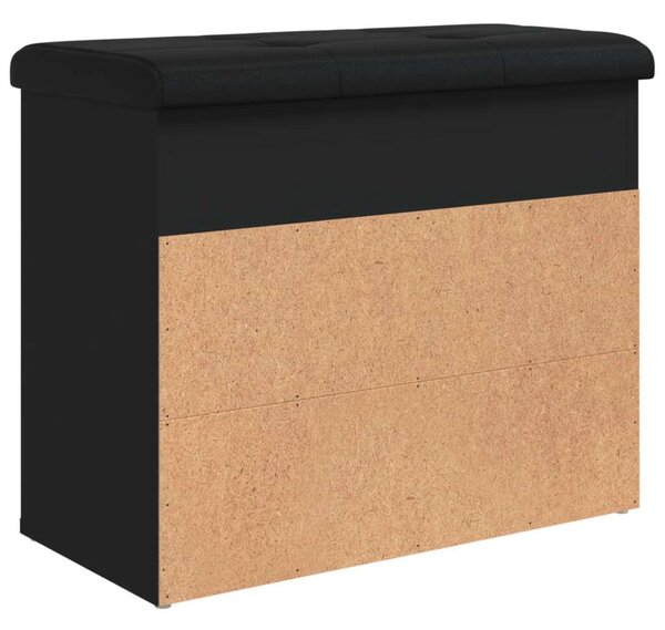 VidaXL fekete szerelt fa cipőtároló pad 62 x 32 x 50 cm