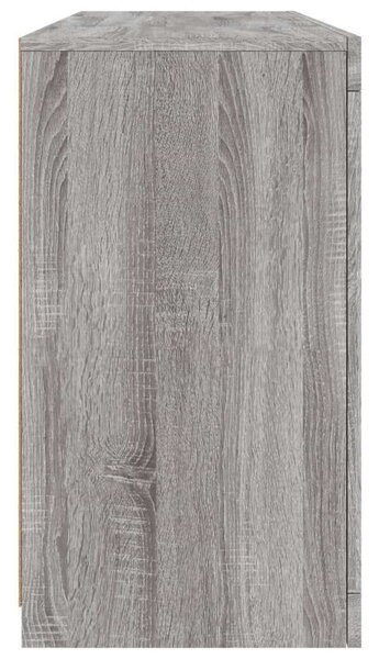 VidaXL LED Tálalószekrény - Sonoma Szürke - 142,5cm