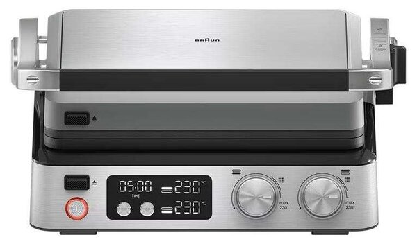 Braun Multigrill 7 CG7044 Kontaktgrill - Inox/Fekete