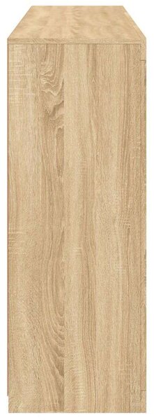 VidaXL LED-es Tálalószekrény - Sonoma Tölgy - 142,5cm