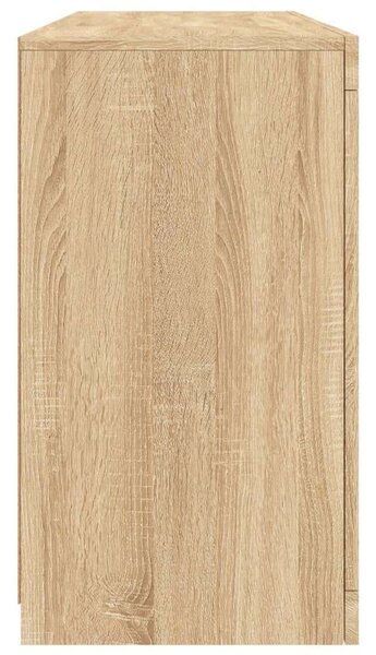 VidaXL LED Tálalószekrény - Sonoma Tölgy - 142,5x37x67cm