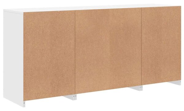 VidaXL LED-es Tálalószekrény - Fehér - 142,5cm