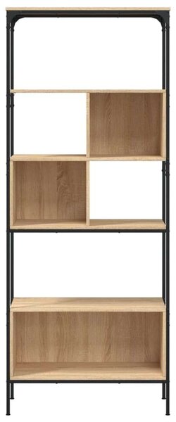 VidaXL 5 szintes sonoma tölgy színű fa könyvespolc 76 x 33 x 188,5 cm