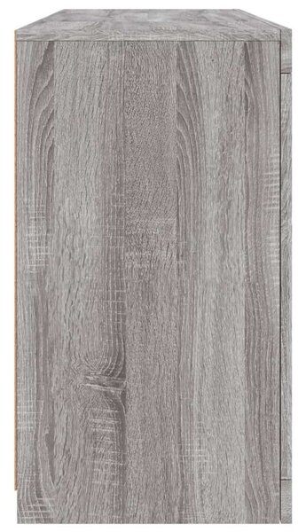 VidaXL LED-es Tálalószekrény - Szürke Sonoma - 142,5cm