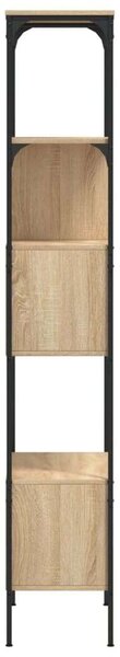 VidaXL 5 szintes sonoma tölgy színű fa könyvespolc 76 x 33 x 188,5 cm