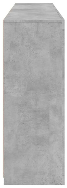 VidaXL LED-es Tálalószekrény - Betonszürke - 181,5x37x100 cm