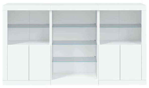 VidaXL LED Tálalószekrény - Fehér - 181,5x37x100 cm