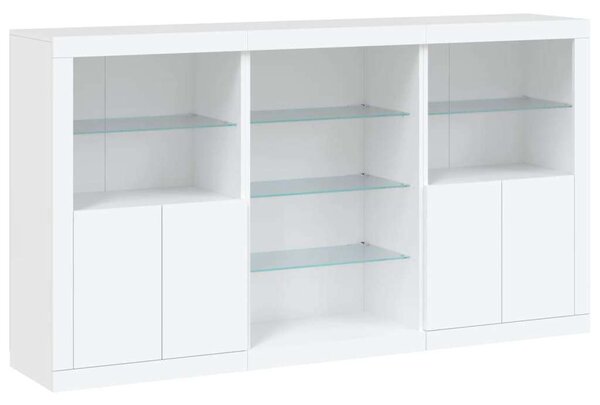 VidaXL LED Tálalószekrény - Fehér - 181,5x37x100 cm