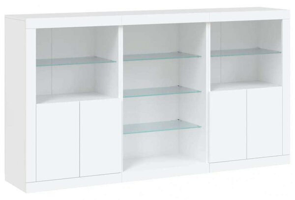 VidaXL LED Tálalószekrény - Fehér - 181,5x37x100 cm