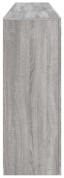 VidaXL LED-es Tálalószekrény - Sonoma Szürke - 202x37x100 cm