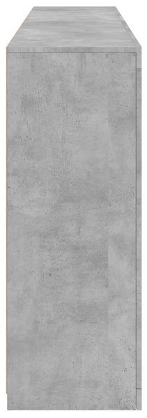 VidaXL LED-es Tálalószekrény - Betonszürke - 181,5cm