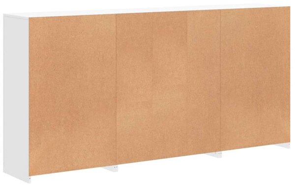 VidaXL LED-es Tálalószekrény - Fehér - 202x37x100 cm