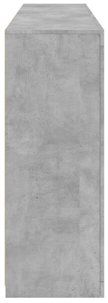 VidaXL LED-es Tálalószekrény - Betonszürke - 162x37x100cm