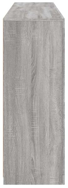 VidaXL LED-es Tálalószekrény - Sonoma Szürke - 162x37x100 cm
