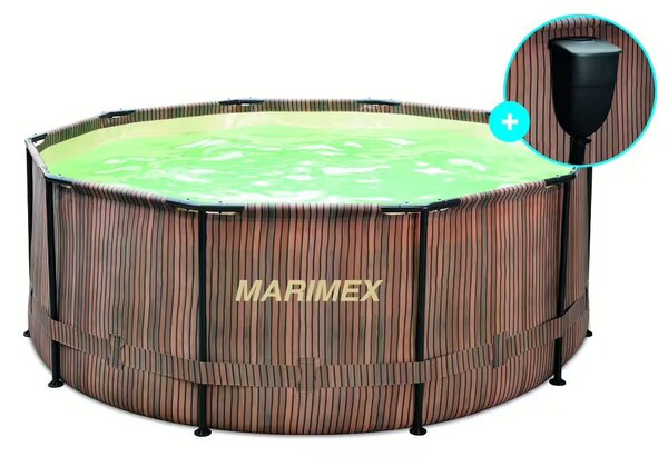 Marimex Florida medence 3,66x0,99 m szkimmerrel – TEAK mintázat
