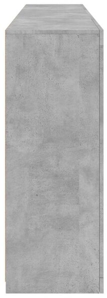 VidaXL Modern Tálalószekrény - Betonszürke - 202x37x100 cm