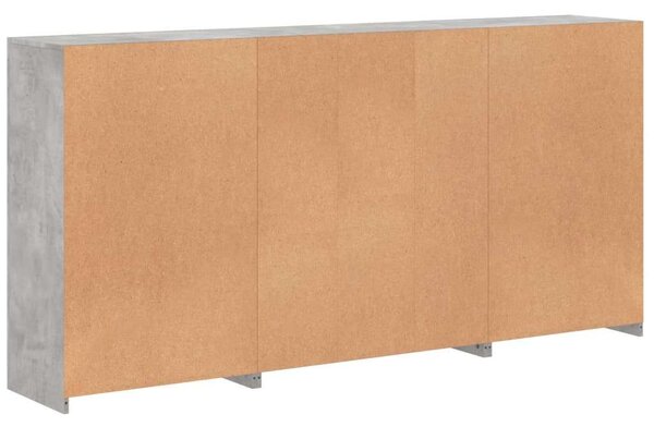 VidaXL Modern Tálalószekrény - Betonszürke - 202x37x100 cm