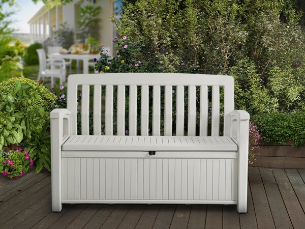 Keter Patio Bench kerti pad, fehér