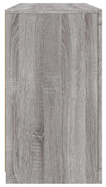 VidaXL LED Tálalószekrény - Sonoma Szürke - 123cm