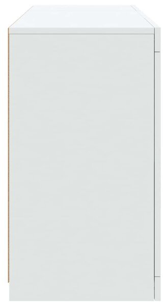 VidaXL LED Tálalószekrény - Fehér - 123x37x67 cm