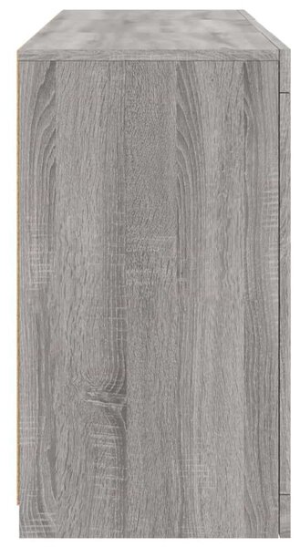 VidaXL szürke sonoma tálalószekrény LED-világítással 123 x 37 x 67 cm
